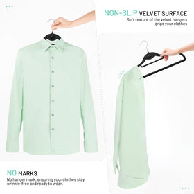 STOPKLAS contoured shoulders protect garments from creases and deformation.