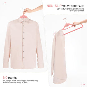 Heavy-duty STOPKLAS hanger supports coats up to 11 lbs