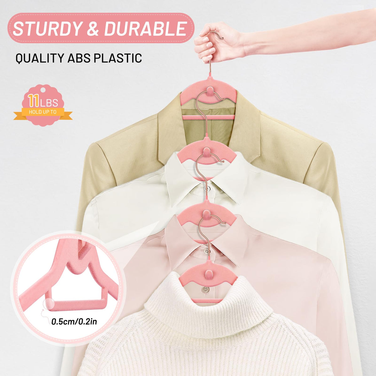 Grooved shoulders on STOPKLAS hanger cradle straps