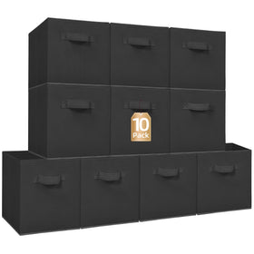Storage Maniac 11-inch collapsible bin with handles for sturdy closet organization