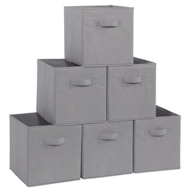 Storage Maniac 11-inch collapsible bin with handles for easy closet organization.