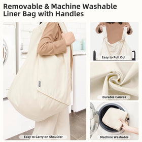 Storage Maniac 120L capacity keeps laundry organized with fewer refills.
