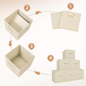 Storage Maniac beige easy-clean fabric for low maintenance