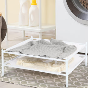 Storage Maniac delicates drying for sweaters and pillows with mesh surface.