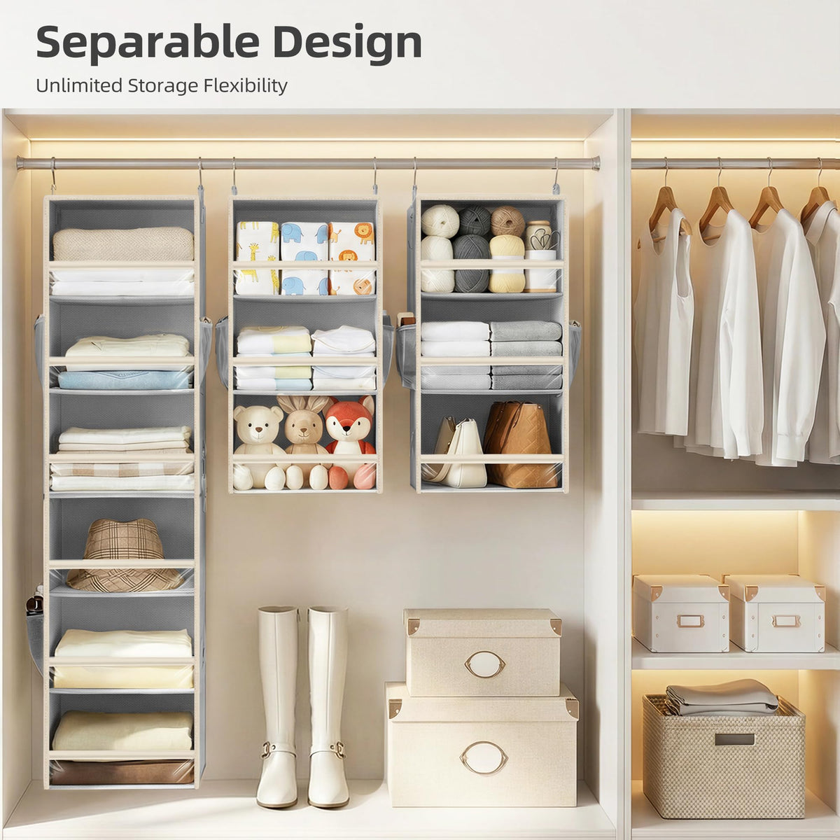 Storage Maniac durable 600D Oxford fabric provides sturdy, lightweight organization