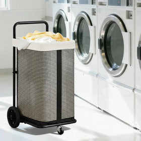 Storage Maniac beige cart suits bedroom, bathroom, or laundry room decor.