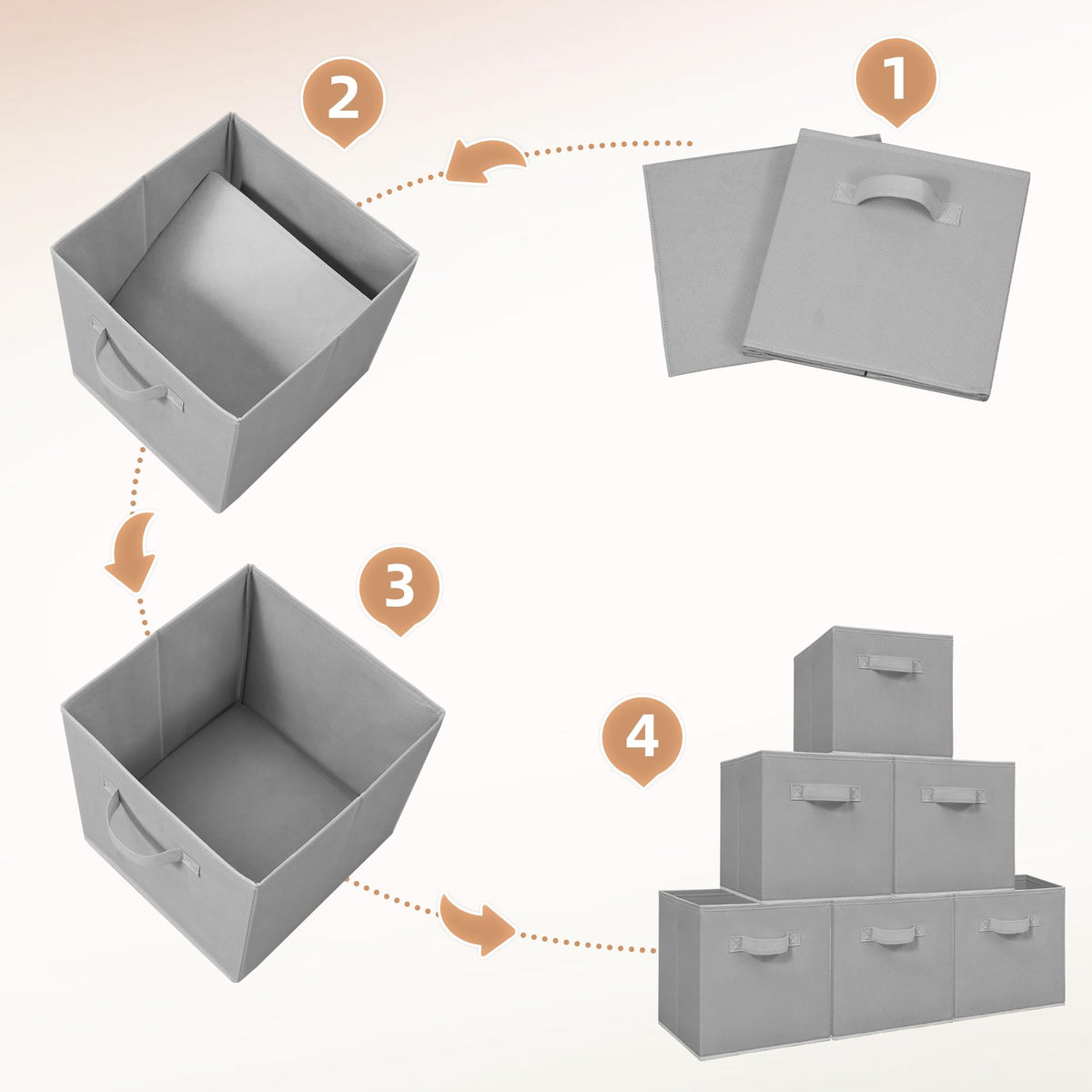 Storage Maniac easy-clean fabric bin maintains shape after cleaning.