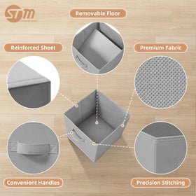 Storage Maniac fabric bin close-up highlights durable material designed for daily use.