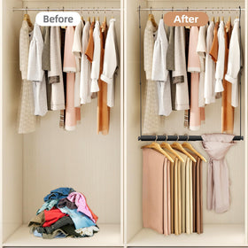 Storage Maniac foldable design showcased for compact storage when not expanded.