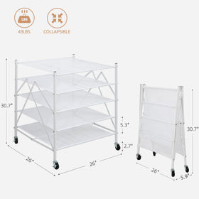 Storage Maniac heavy-duty metal frame provides stable support during drying