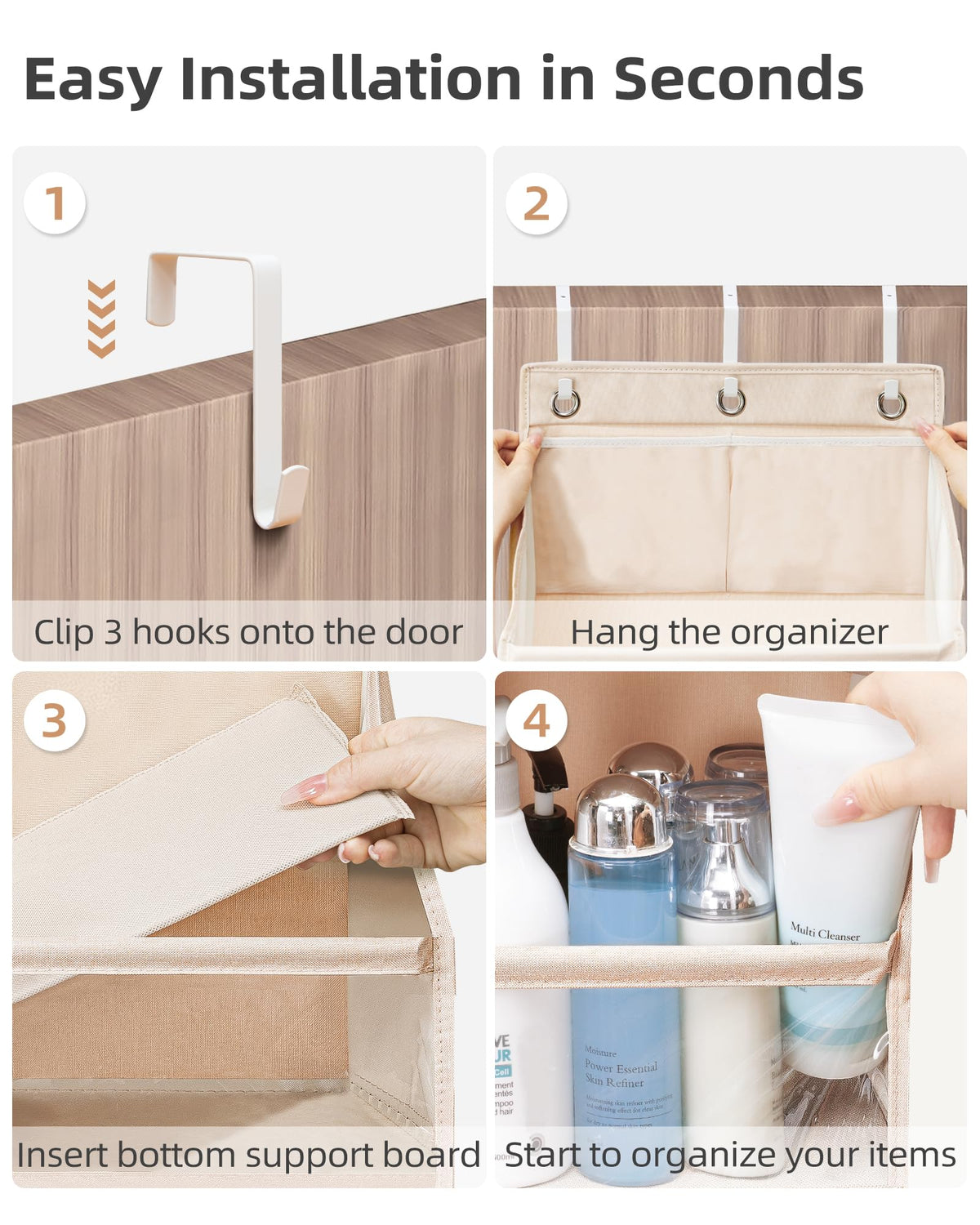 Storage Maniac heavy-duty oxford material resists tearing and supports heavier items.