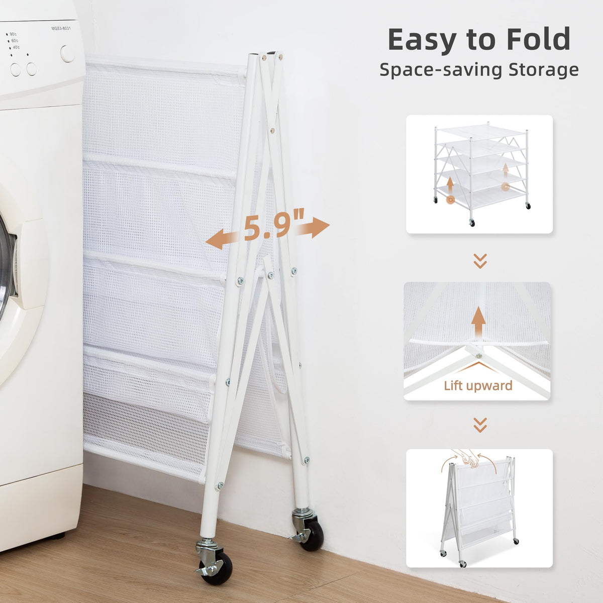 Storage Maniac high density mesh prevents snagging while promoting airflow