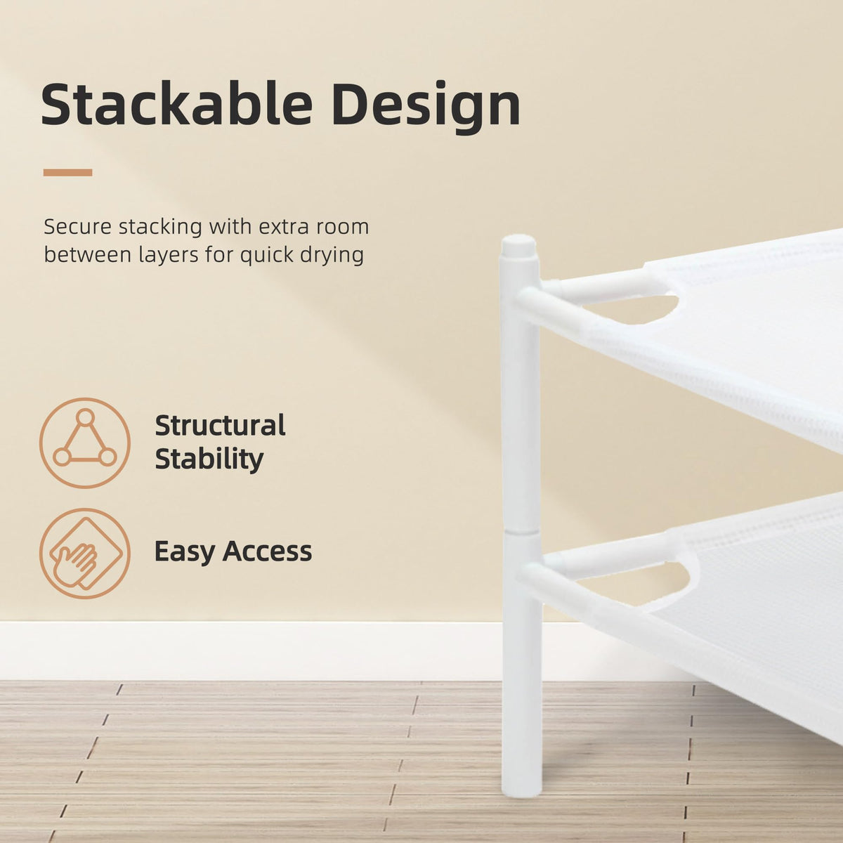 Storage Maniac suitable for indoor and outdoor use on dry days.