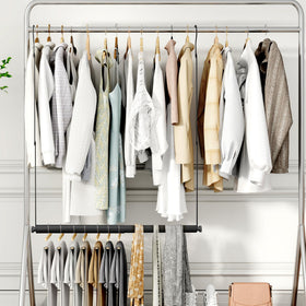 Storage Maniac kids closet option helps children reach their wardrobe.