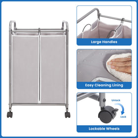 STORAGE MANIAC dimensions help plan placement in closets or laundry areas.