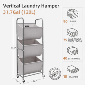 Storage Maniac two lockable casters provide stability when needed.