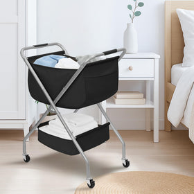 Storage Maniac multiuse cart doubles as toy storage or cleaning cart.