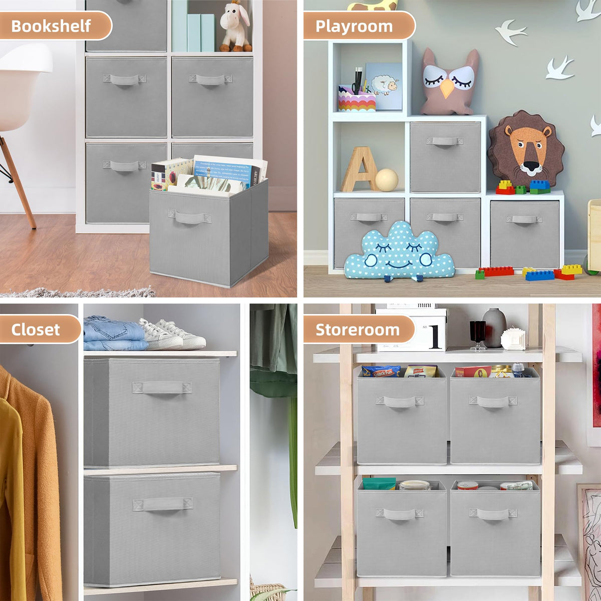 Storage Maniac versatile bin suitable for nursery toys, clothing, and office supplies.