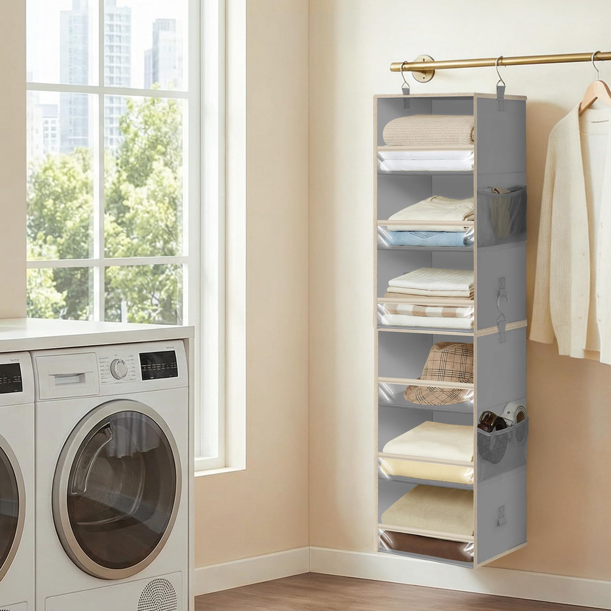 Storage Maniac nursery closet storage keeps baby essentials neatly accessible