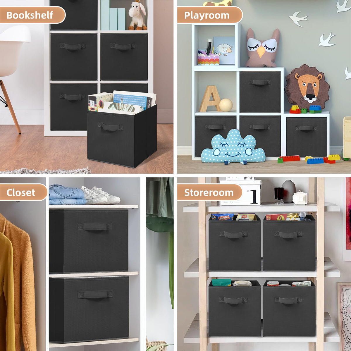 Storage Maniac organized closet tidy space showcases versatile storage for clothes, toys, and blankets.