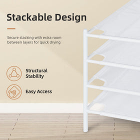 Storage Maniac portable indoor outdoor dryer adapts to any space.