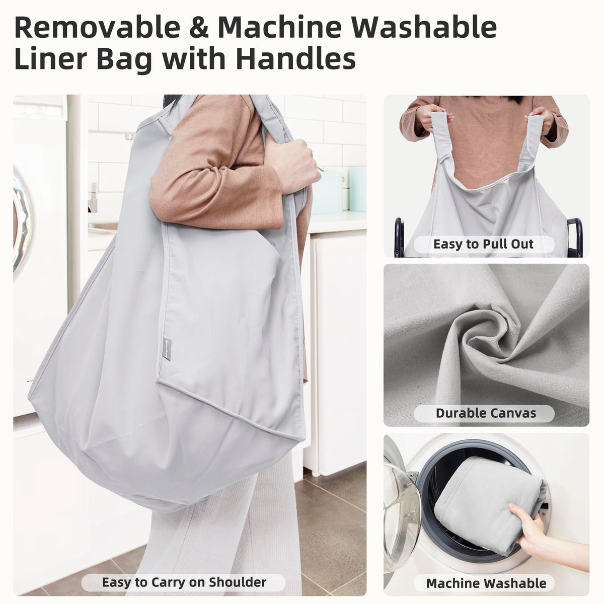 Storage Maniac PVC mesh outer support offers durable, rust-resistant frame.