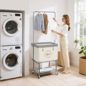 Storage Maniac 360-degree swivel wheels for smooth room-to-room movement.