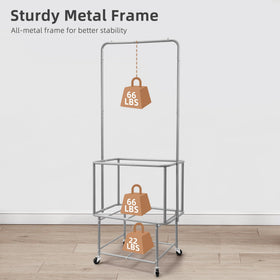 Storage Maniac bottom shelf for detergents and supplies within easy reach.