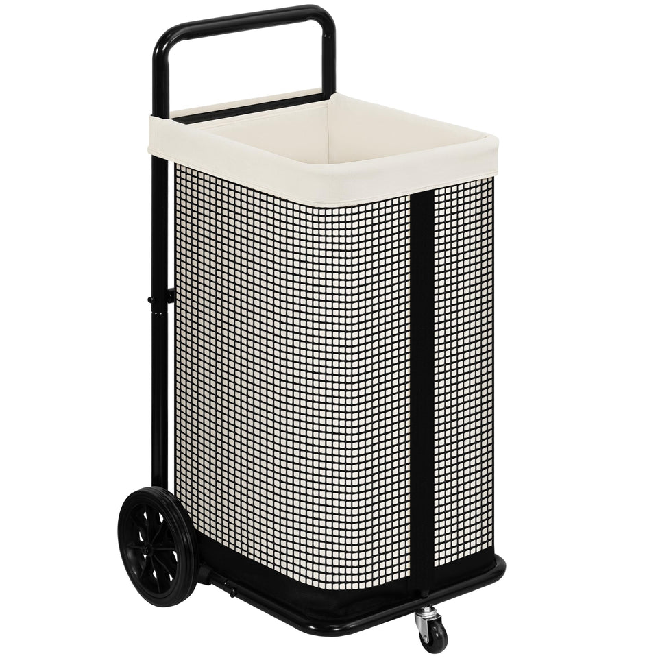 Storage Maniac rolling laundry cart with 100L capacity for a week’s laundry.