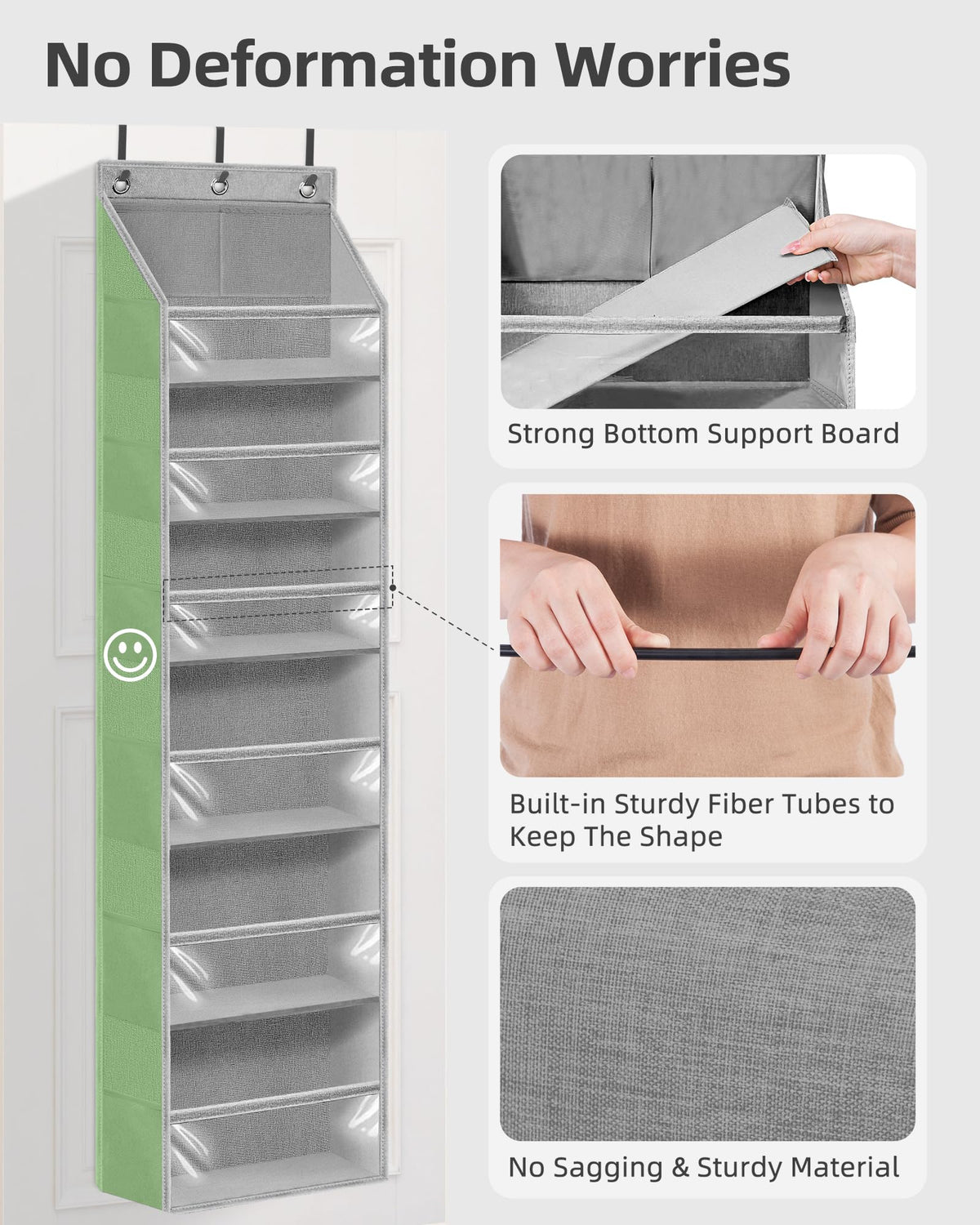 Storage Maniac side mesh pockets provide extra space for small items.
