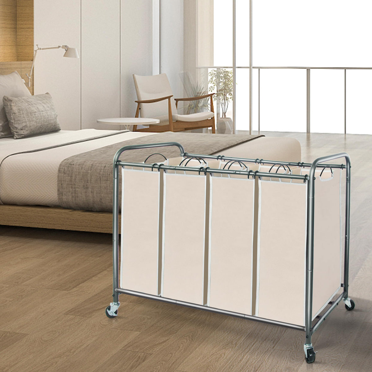 Easy-assembly STORAGE MANIAC sorter suited for home or hotel use