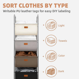 Space-saving vertical design by Storage Maniac for small spaces.