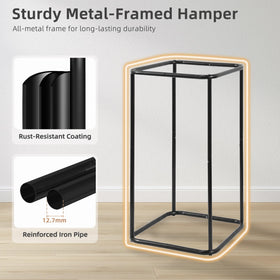 Storage Maniac sturdy all-metal frame stands upright with lasting stability.