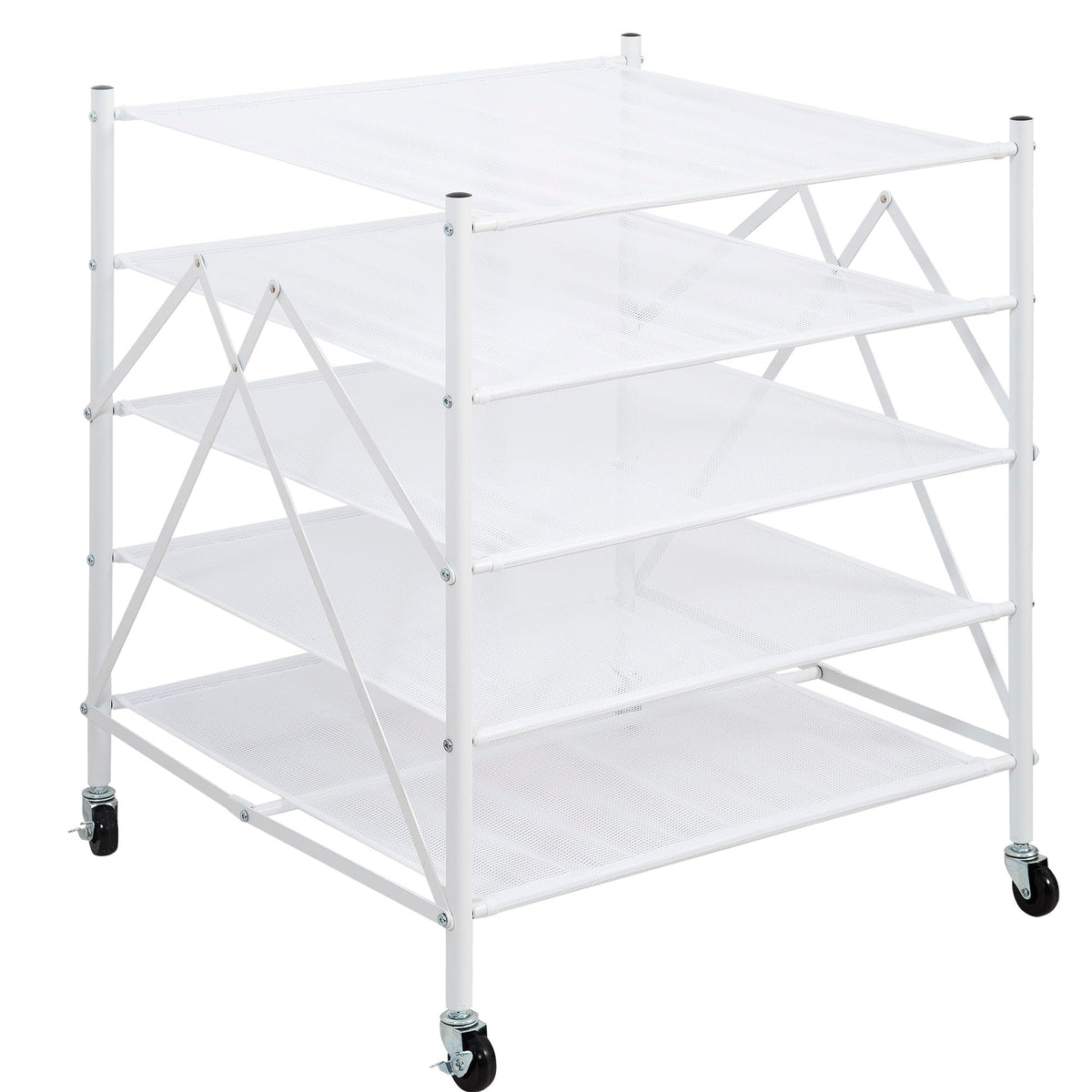 Storage Maniac folded sweater drying rack for compact storage after use