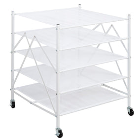 Storage Maniac folded sweater drying rack for compact storage after use