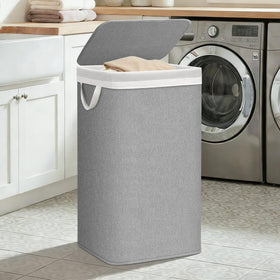 Storage Maniac tall 90L laundry hamper saves floor space in busy rooms.