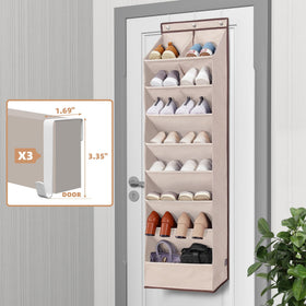STORAGE MANIAC three-hook mounting for doors, walls, or closet rods