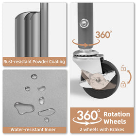Storage Maniac inner lining is water-resistant for spills.
