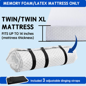 Storage Master 7-layer durability shields memory foam and latex during storage.