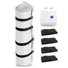 Storage Master bag in use showing roll-and-store capabilities to save space.