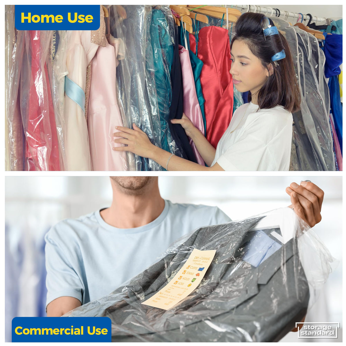 Storage Standard ideal for laundromats and dry cleaners in daily use.