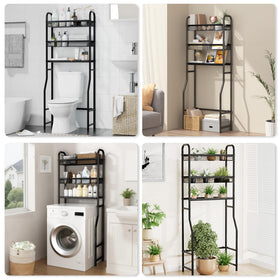 StorageIDEAS bathroom organizer doubles as a space-saving laundry solution.
