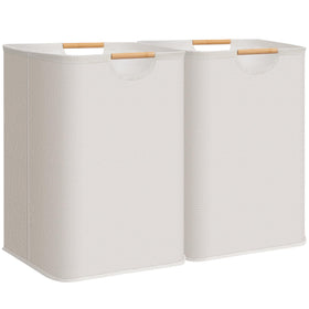 Storage Maniac 2-Pack laundry hamper front view showing 100L capacity for easy transport
