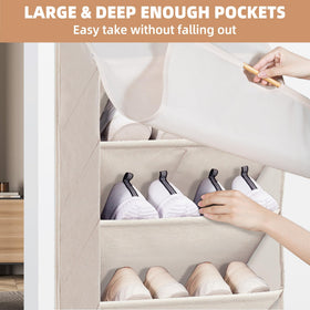 Storage Maniac breathable mesh curtain adds privacy and dust protection.