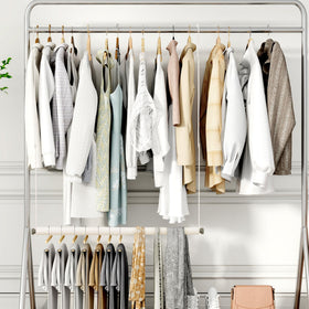 STORAGE MANIAC over-rod hanger setup for quick use