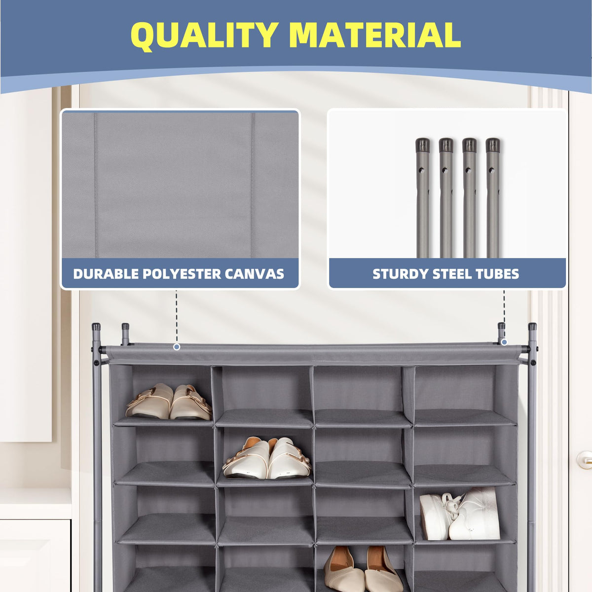 Storagemaniac compact dimensions fit tight spaces for versatile placement.