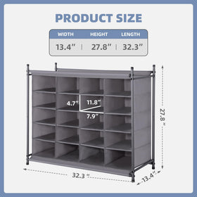 Storagemaniac free-standing shoe rack ready for flexible placement.