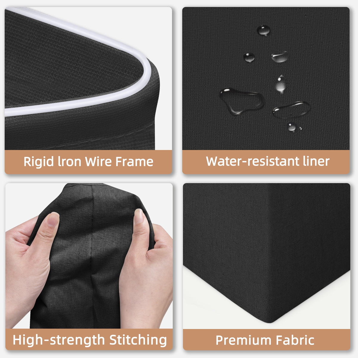 Storage Maniac iron top ring maintains shape for lasting durability.