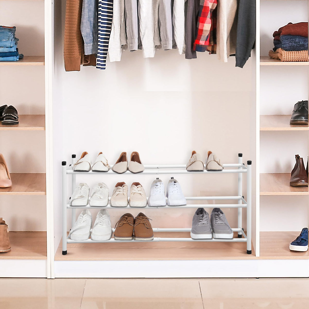 STORAGE MANIAC lightweight rack is easy to move between rooms