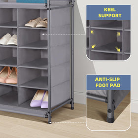 Storagemaniac multi-use rack for shoes, scarves, purses in a bedroom or office.